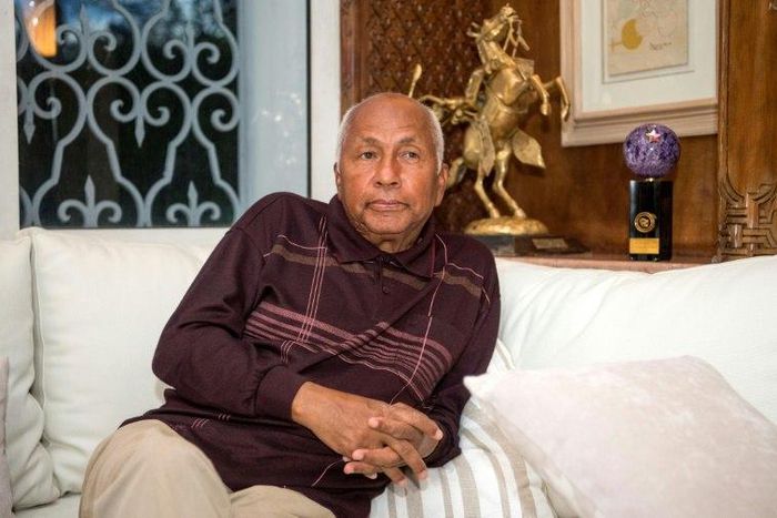 Moroccan film-maker Souheil Ben Barka, seen during an interview in Rabat, on April 25, 2017