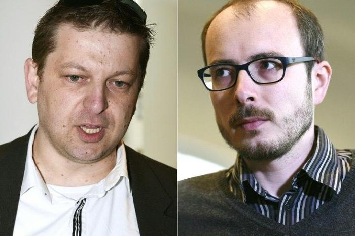 Raphael Halet (left) and Antoine Deltour were whistleblowers in the "LuxLeaks" tax scandal