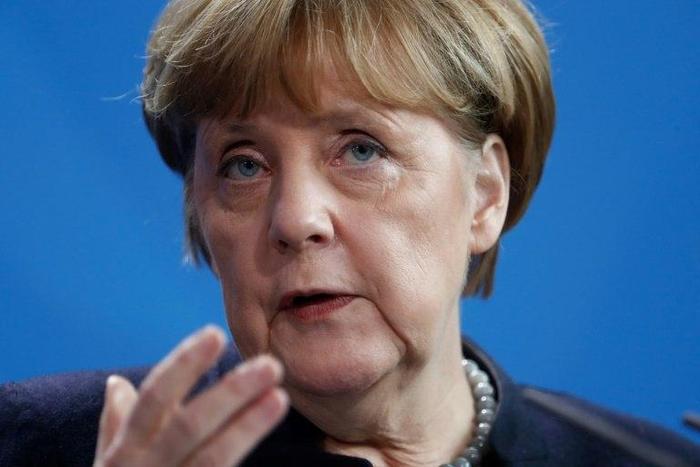 German Chancellor Angela Merkel speaks during a press conference in Berlin on January 16, 2017