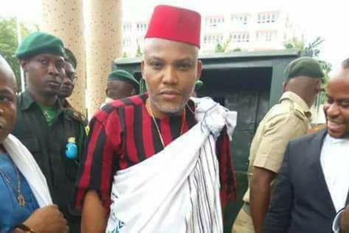 Nnamdi Kanu in Idoma attire
