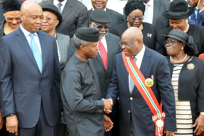 Saraki, Osinbajo and Nigeria's Chief Justice Onnoghen