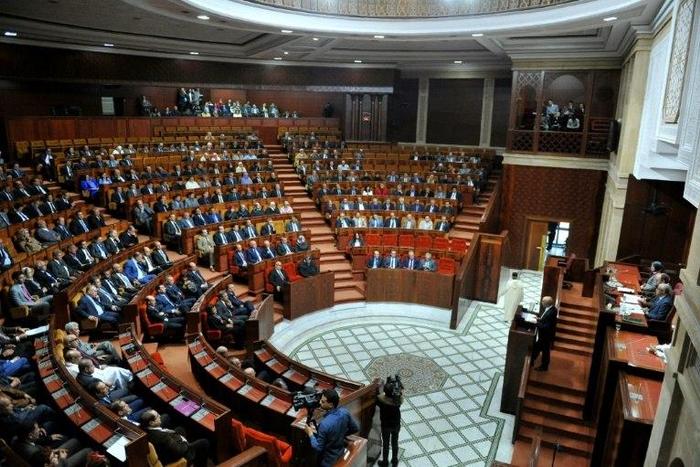 This image shows a general inside view during a session at the Moroccan parliament, where a new speaker was elected on January 16, 2017 in absence of a new government