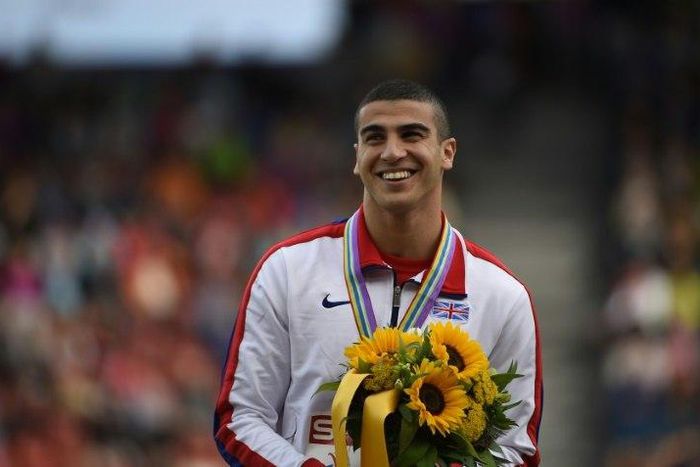 Adam Gemili, pictured in 2014, had a poor performance at the British trials in Birmingham and is in danger of not qualifying for the World Athletics Championships