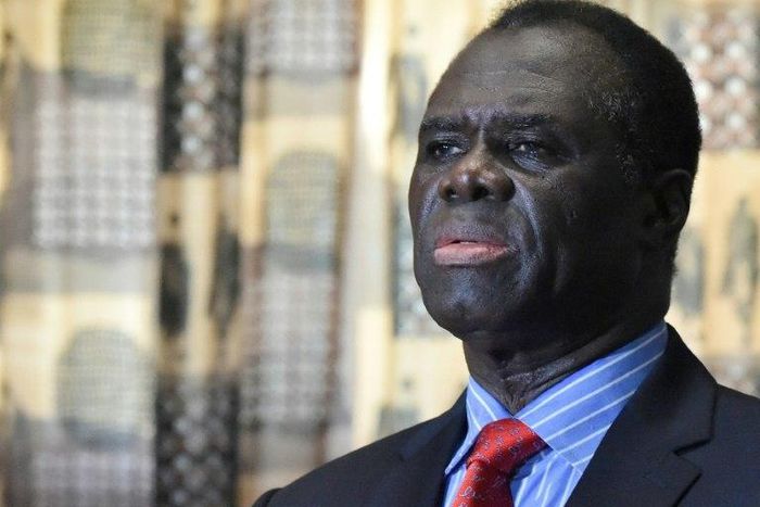 Michel Kafando, pictured in 2015, will help in the UN's efforts to end Burundi's political crisis, which has left hundreds dead and 390,000 people fleeing the country after President Nkurunziza's third term win