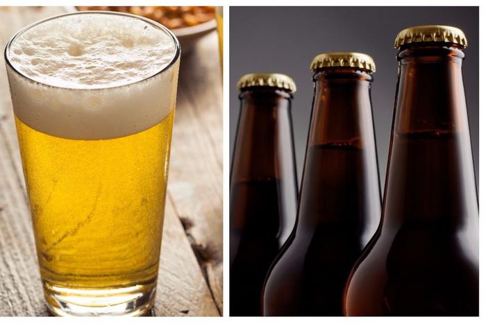 Swap a pint of lager (208 calories) for a Barbell Brew Beer (92 calories).