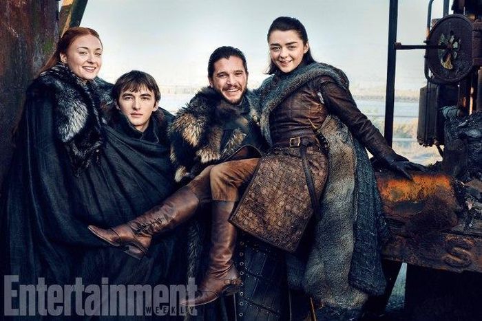 The Starks reunite on Entertainment Weekly cover