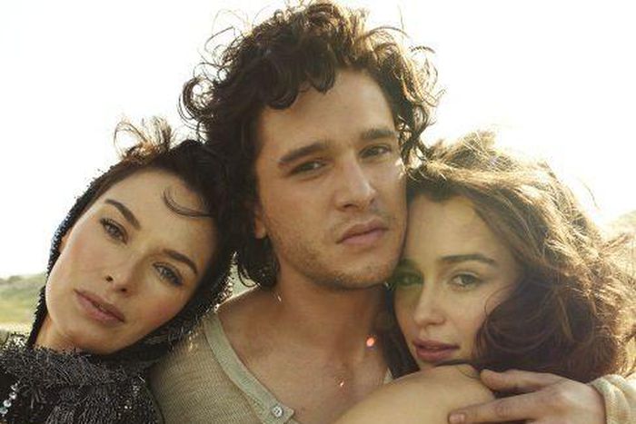Lena Headey, Kit Harrington and Emilia Clarke for Rolling Stone Magazine