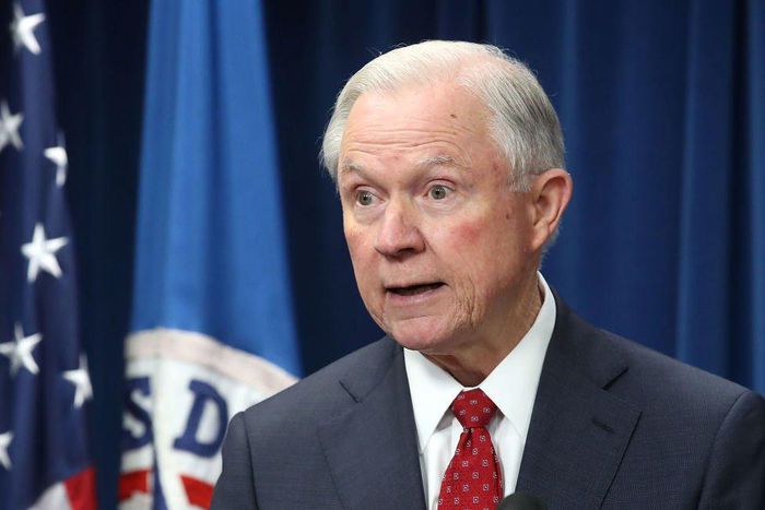 US Attorney General, Jeff Sessions.