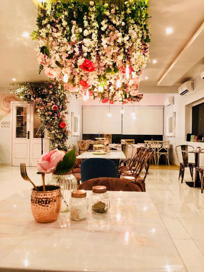 Beautiful decoration at The TeaRoom Lagos