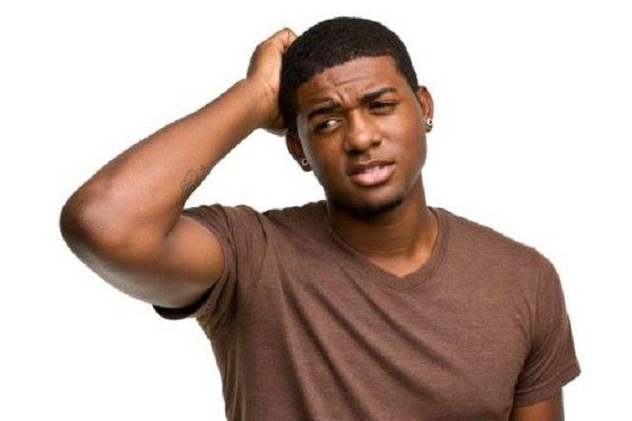 This young man is seriously confused and needs advice (Illustration)