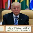 US President Donald Trump is seated during the Arabic Islamic American Summit at the King Abdulaziz Conference Center in Riyadh on May 21, 2017