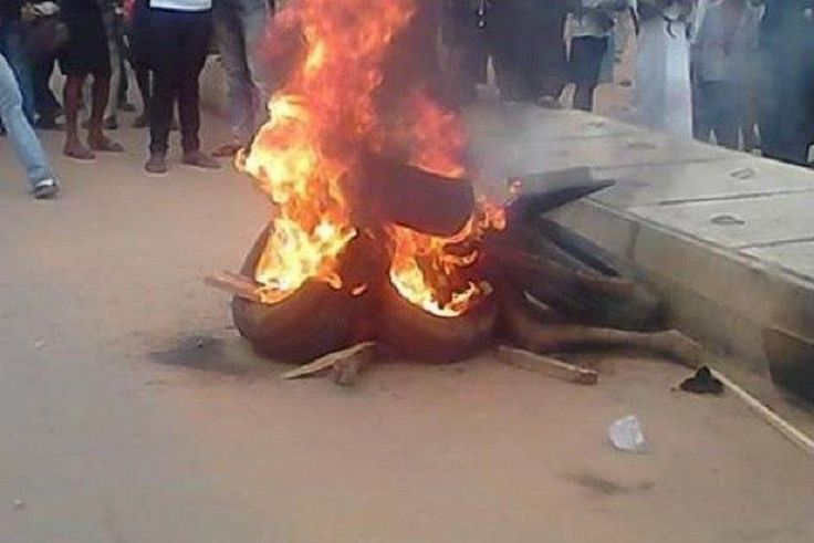 Zimbabwean woman burnt alive over false accusation.