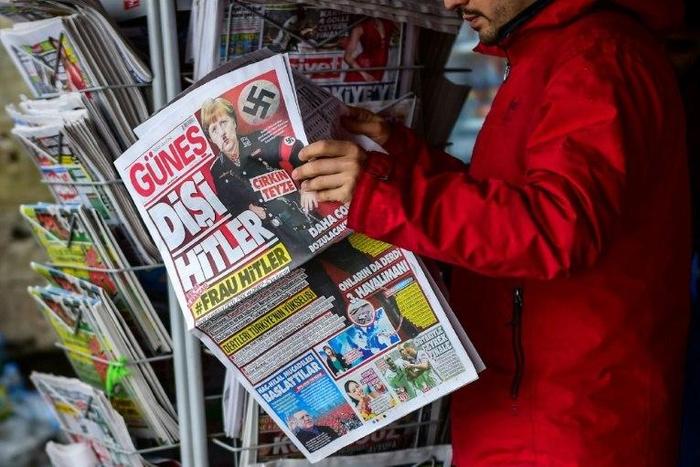 German Chancellor Angela Merkel has come under fire in Turkey