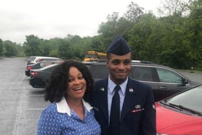 Bukky Wright and son, Eniola