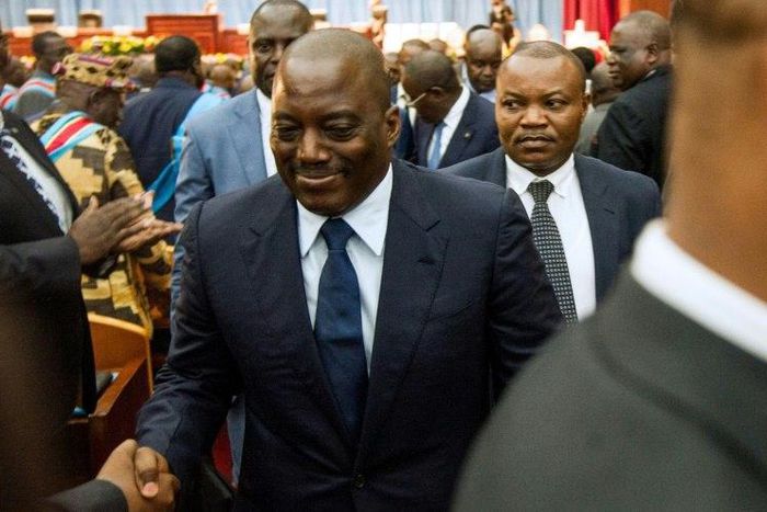 President Joseph Kabila, pictured here in November, has shown no signs of stepping down despite international pressure when his term ends on December 19.
