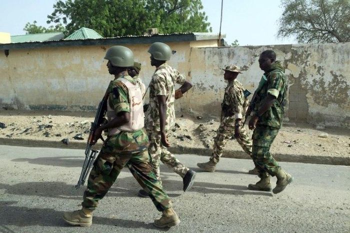 Nigerian soldiers in Yobe state, one of the worst-hit in the country's eight-year Boko Haram Islamist insurgency