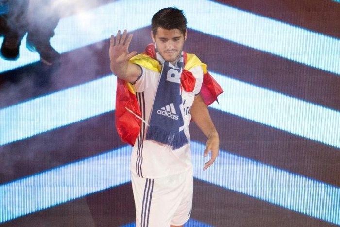 Real Madrid's forward Alvaro Morata, pictured on June 4, 2017, helped Spain pull ahead to a victory against Colombia, preserving his coach's unbeaten record