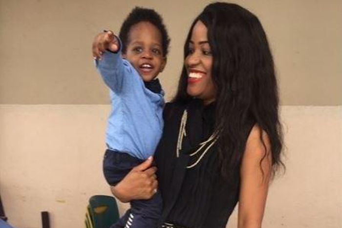 Adorable new photos of Maje Ayida's love child