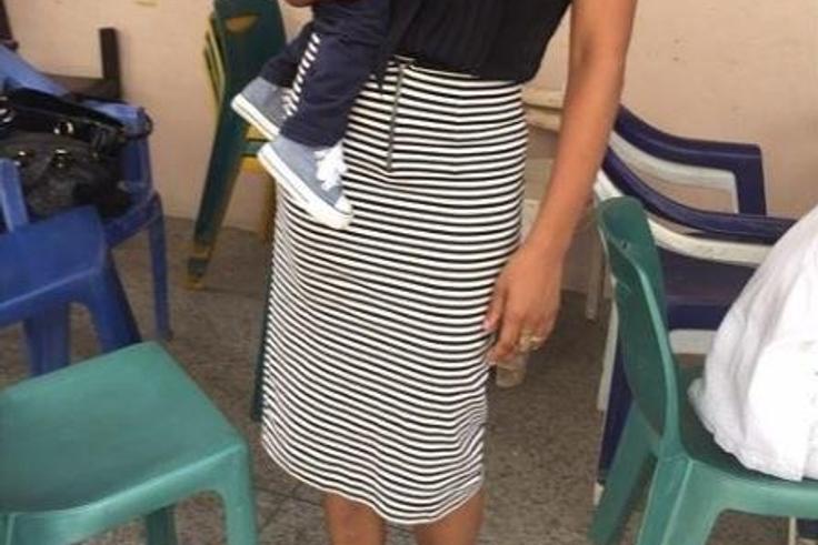 Adorable new photos of Maje Ayida's love child