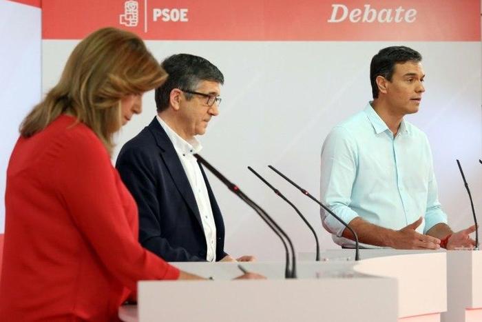 Spain's divided opposition Socialist Party (PSOE) will elect a new leader Sunday from Susana Diaz, Patxi Lopez and former leader Pedro Sanchez