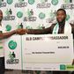 Winner of the Mr. Glo Campus Data Dude, Ogbuefi Pascal (right) being presented with a cheque by Globacom’s Head of Operations, South South, Mr. Nwachukwu Aja after winning the coveted prize during the Glo Campus Storm music concert at the Enugu Campus ...