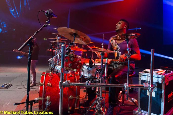 Photos from star drummer Papii J's recent performance in the UK