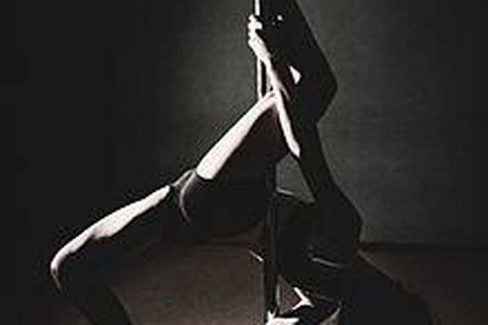 A pole dancer
