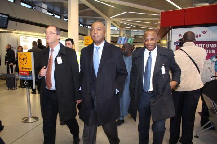 Senate President, Bukola Saraki and other senators on an official trip to Germany on Wednesday, March 8, 2017.