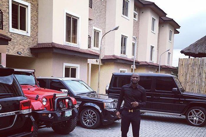 Peter Okoye's garage