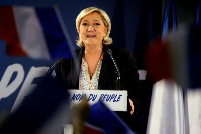 Marine Le Pen is neck-and neck with centrist Emmanuel Macron in polls for the first round of the election on April 23