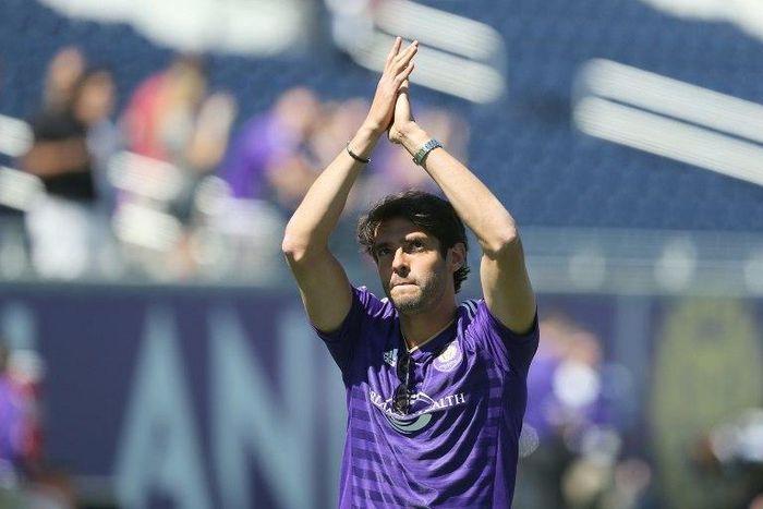 Kaka, seen on the field prior to a MLS match against the Orlando City, at the Orlando Citrus Bowl, in March 2016