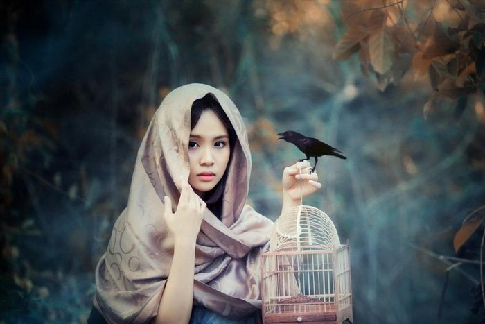 The lady and her pet