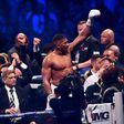 Britain's Anthony Joshua celebrates in the ring after his victory over Ukraine's Wladimir Klitschko in the eleventh round of their IBF, IBO and WBA, world Heavyweight title fight at Wembley Stadium in north west London on April 29, 2017