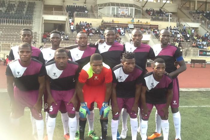 MFM FC line-up for the final of the Gold Cup pre-season tournament at Dipo Dina stadium, Ijebu-Ode on Dec. 4, 2016.