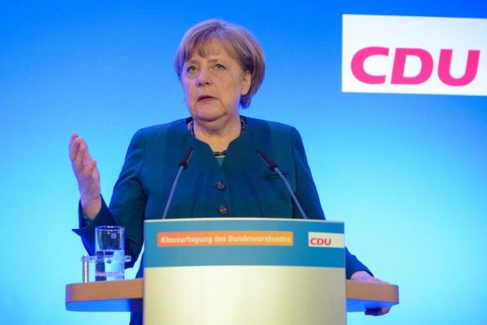 German Chancellor Angela Merkel, speaking to journalists Saturday, said the 2008 financial crisis had shown the need for nations to work together
