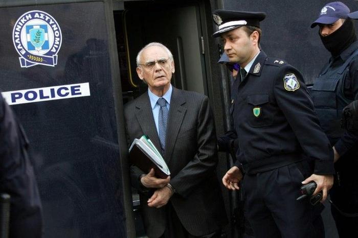 Former Greek politician, Akis Tsochatzopoulos, seen in 2013, a founding member of the socialist Pasok party and a close aide to late socialist prime minister Andreas Papandreou, has consistently denied any wrongdoing