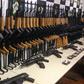 Firearms seized from inside shipments of pool heating systems at the international airport in Rio de Janeiro, Brazil, on June 1, 2017