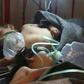 Syrian children receive treatment in the town of Maaret al-Noman, following a suspected chemical weapons attack in Khan Sheikhun, a nearby rebel-held town in Syria’s northwestern Idlib province, on April 4, 2017