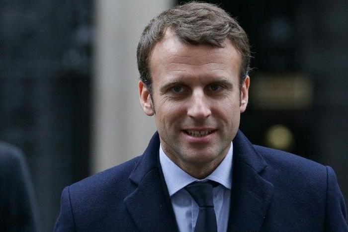 French presidential election candidate, Emmanuel Macron, seen February 21, 2017, said the political alliance proposed by Francois Bayrou reflected the same "values and ideas" as his own
