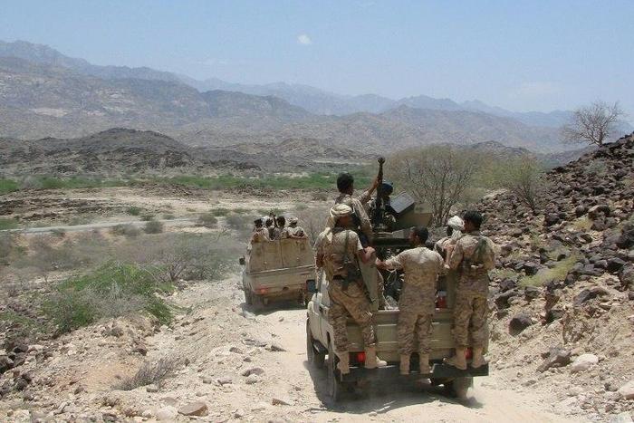 Yemeni troops take part in a military operation against suspected Al-Qaeda militants in the southern Abyan province