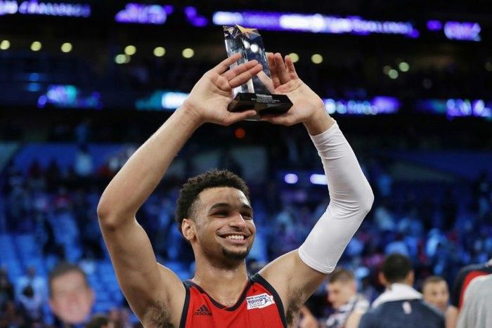 Canada's Jamal Murray, who plays for the Denver Nuggets, scored 27 of his team-high 36 points in the second half as the World team beat the US squad 150-141 in the Rising Stars Challenge