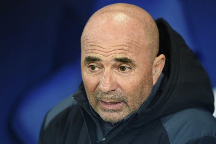 Sevilla's coach Jorge Sampaoli, pictured in March 2017, is under contract with Sevilla until 2018, but his future is far from certain after the departure of the club's sporting director Monchi