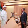 President Muhammadu Buhari with Vice President Yemi Osinbajo on Monday, August 21, 2017.
