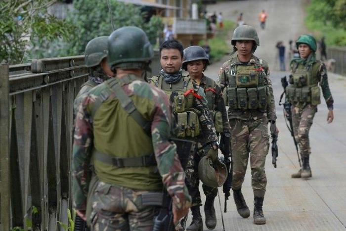 Philippine troops, backed by airstrikes and artillery, have battled for over a month to drive the extremists out of Marawi but the militants have fought back
