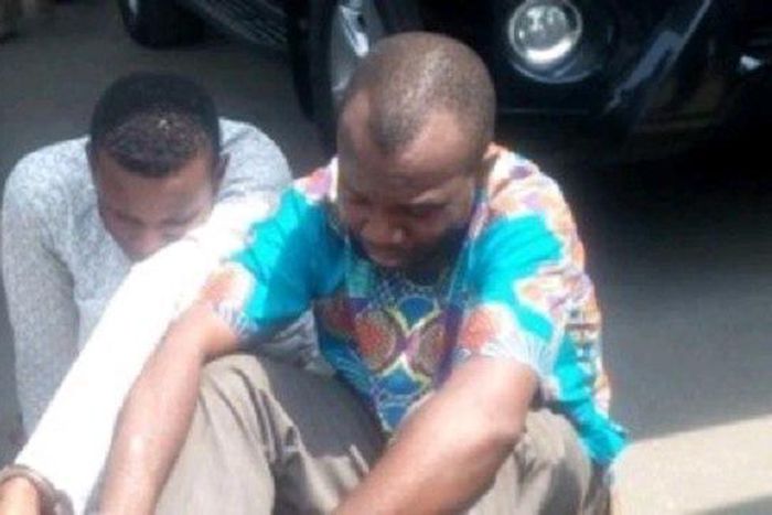 The suspected perverts, Stanley Akanno and Olakunle Hassan