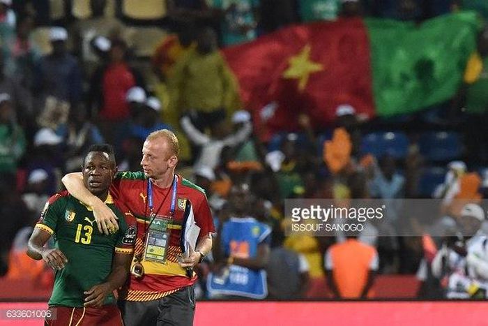 Christian Bassogog (L) and Sven Vandenbroeck