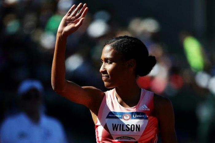 Ajee Wilson, pictured in June 2016, tested positive for a banned substance but was found not at fault for its presence in her urine by USADA
