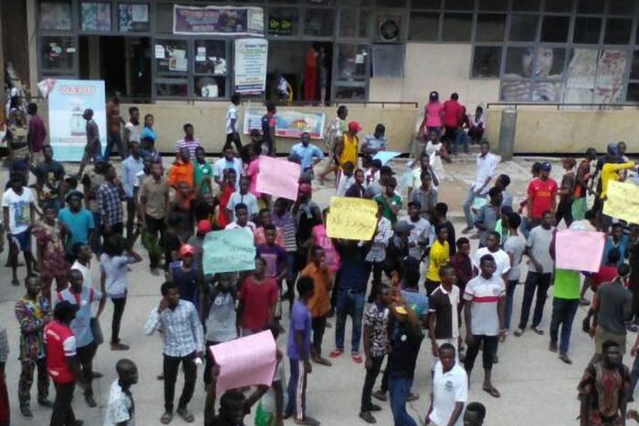 University of Ibadan (UI) students' protest