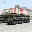 North Korea's military displays ballistic missiles during a parade in Pyongyang