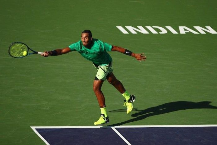 Nick Kyrgios beats Novak Djokovic for the second time in as many weeks and books an Indian Wells quarter-final berth